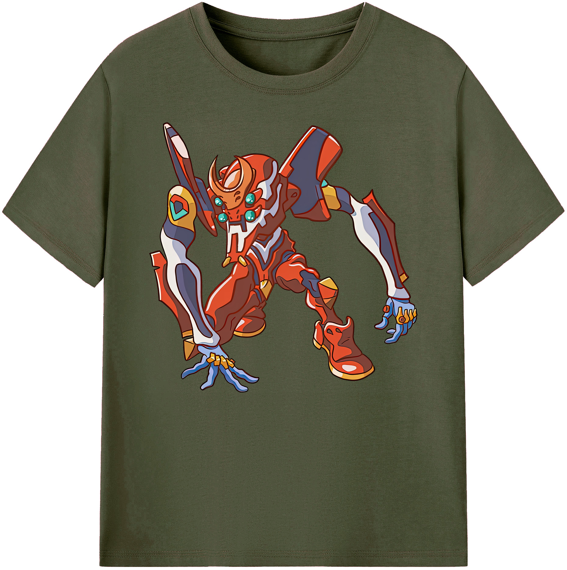 （画像用） EVA 新世紀エヴァンゲリオン 綿100％ メンズ半袖Tシャツ｜肌触りやわらか＆通気性